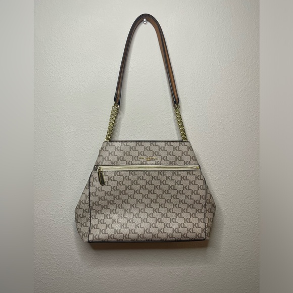 Karl Lagerfeld Shoulder Bag - Designer Purse, Medium in size with Signature Logo - Picture 2 of 15